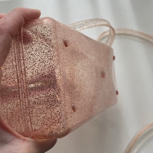 Pink Crossbody Bag with Transparent see through concert bag - Picture 6 of 11